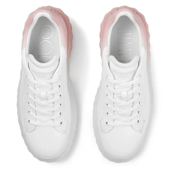 Jimmy Choo Diamond Maxi leather sneakers - Picture 4 of 5